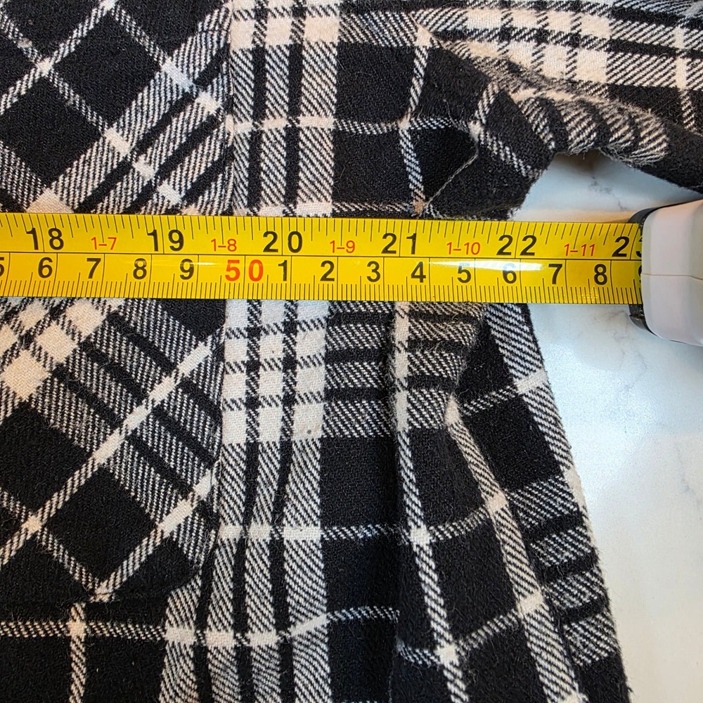 Slate & Stone Plaid Flannel Button Down‎ XL Black White Long Sleeve RN139748 - Picture 7 of 9